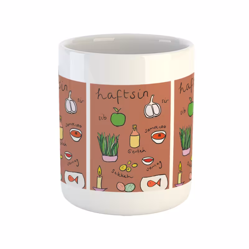 خرید ماگ-لیوان  سفره هفت سین  سفره نقاشی