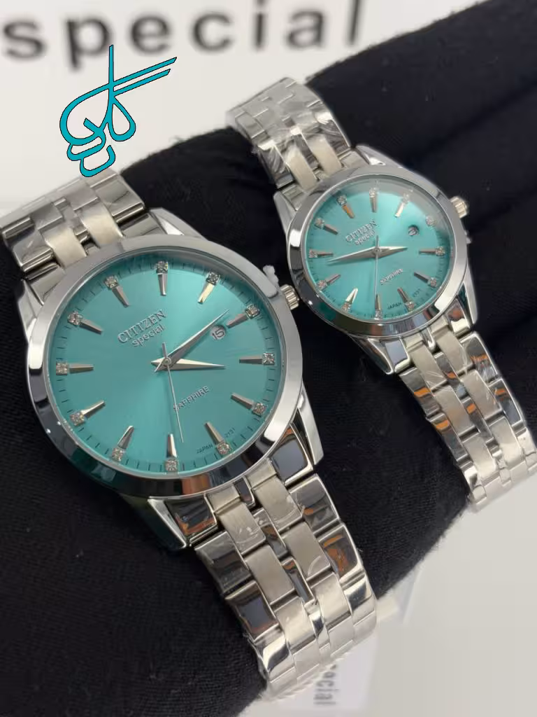 خرید ست ساعت زنانه و مردانه کلاسیک سیتیزن اسپشیال کیفیت عالی رنگ ثابت موتور ژاپن کد 2117428 - ردگل