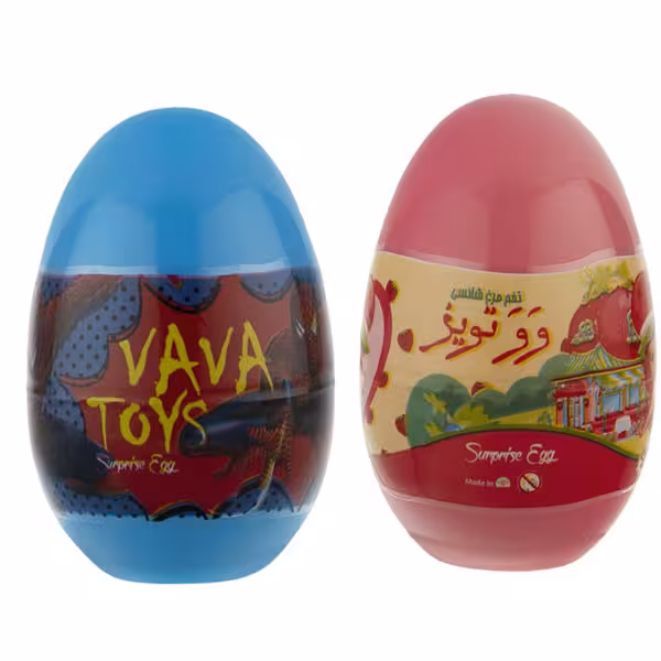 اسباب بازی شانسی وو تویز طرح تخم مرغی مدل Twin S2 SM-SB مجموعه 2 عددی