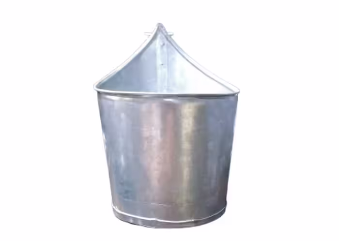 ظرف گالوانیزه مدل کاسه کج، رنگ استیل