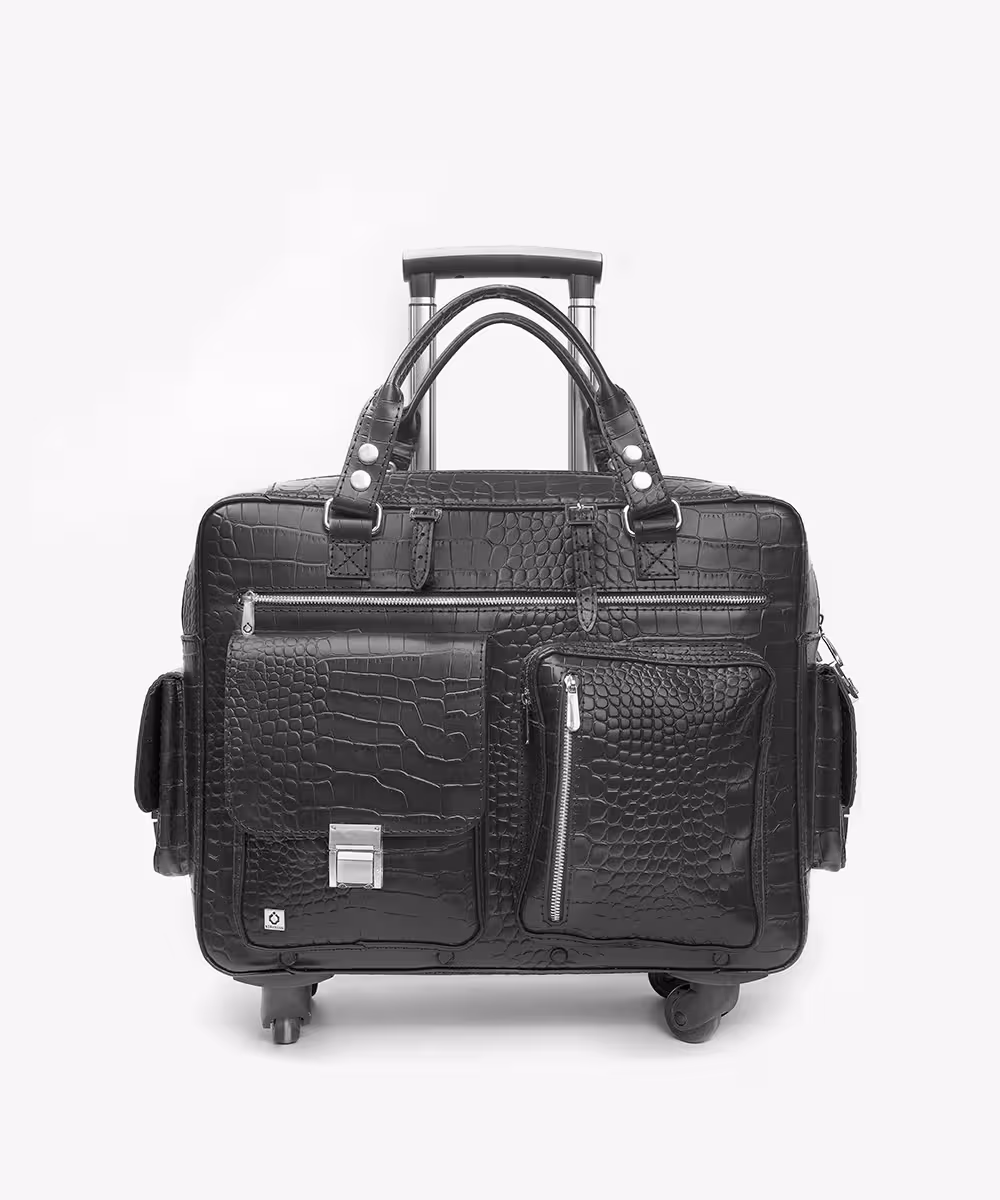 چمدان چرم دست‌دوز مدل پیکاسو - چرم نیاوران