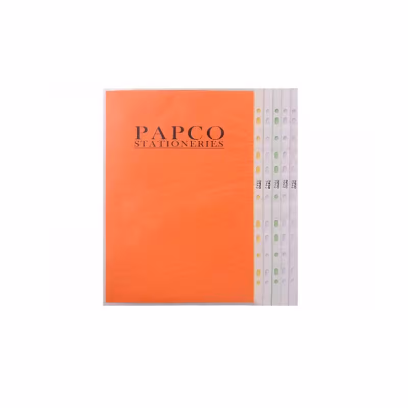 پوشه کیسه ای آج دار بی رنگ (بسته 100 عددی)