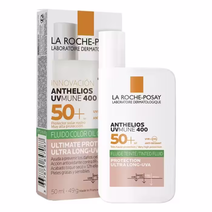 ضد آفتاب رنگی پوست چرب لاروش پوزای مدل آنتلیوس اویل کنترل حجم 50ml