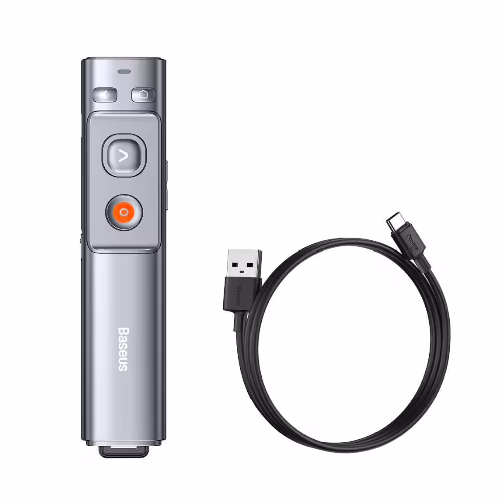 پوینتر و پرزنتر شارژی بیسوس Baseus Orange Dot Wireless Presenter WKCD000013