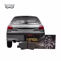 لنت ترمز عقب پژو 206 تیپ 5 1392-1400 برند وندا (VANDA)