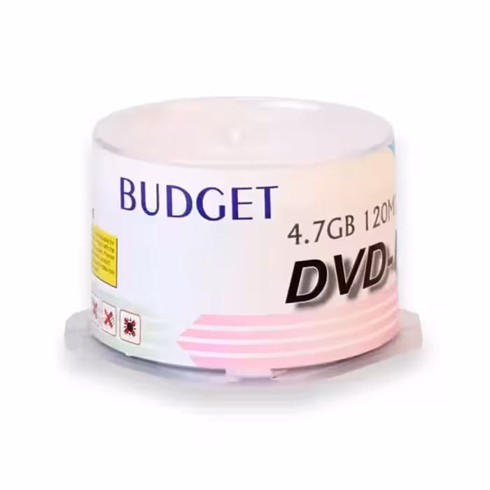 دی وی دی خام باجت Budget DVD-R بسته 50 عددی