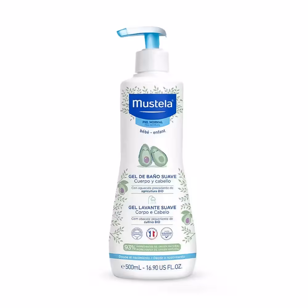 ژل شامپو سر و بدن کودک موستلا Mustela حجم 500 میلی لیتر