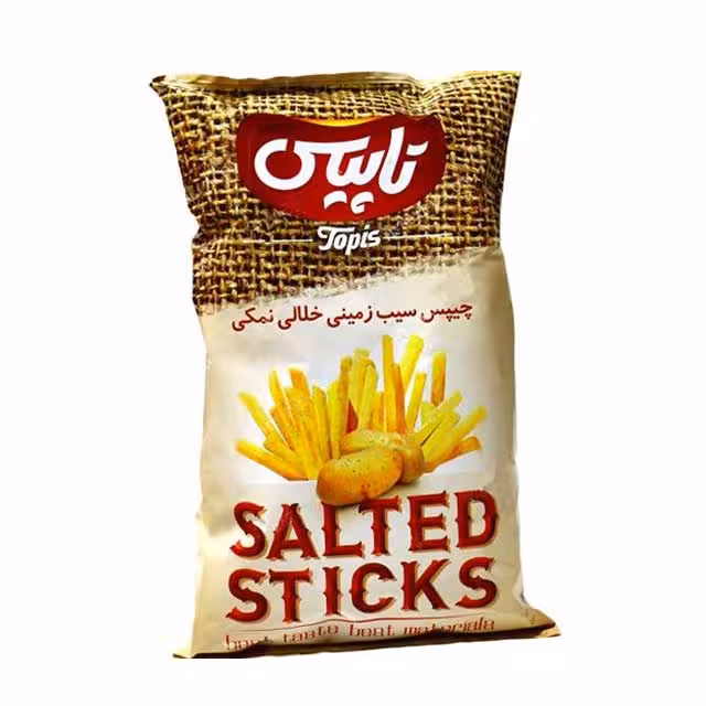 چیپس سیب زمینی خلالی تاپیس 65 گرمی