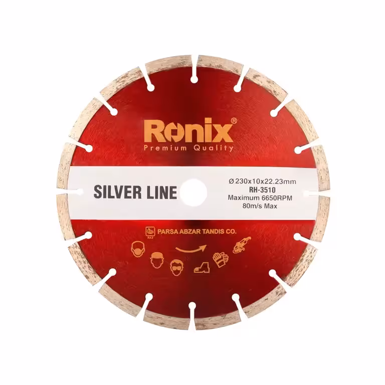 صفحه گرانیت‌ بر 230 میلی‌متر رونیکس RH-3510 سیلور لاین