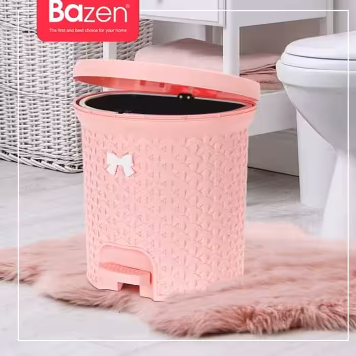 سطل پدالی متوسط لایف بازن. اعتماد پلاست 