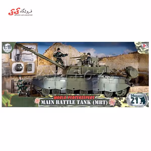 ماکت نظامی تانک ام بی تی MBT برند ام اند سی MAIN BATTLE TANK M C TOYIN