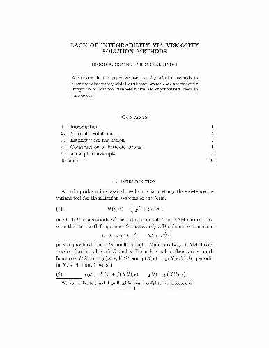 خرید و دانلود نسخه کامل کتاب Lack of integrability via viscosity solution methods