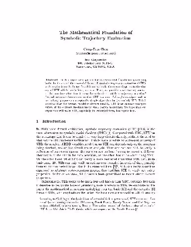 خرید و دانلود نسخه کامل کتاب The Mathematical Foundation of Symbolic Trajectory Evaluation