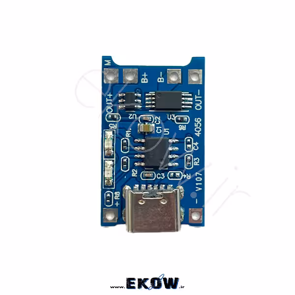ماژول شارژ باتری لیتیومی TP4056 PROTECTION با درگاه شارژر TYPE-C