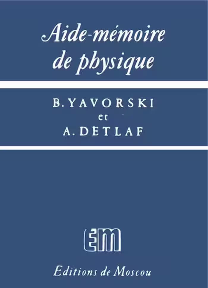 خرید و دانلود نسخه کامل کتاب Aide-mémoire de physique