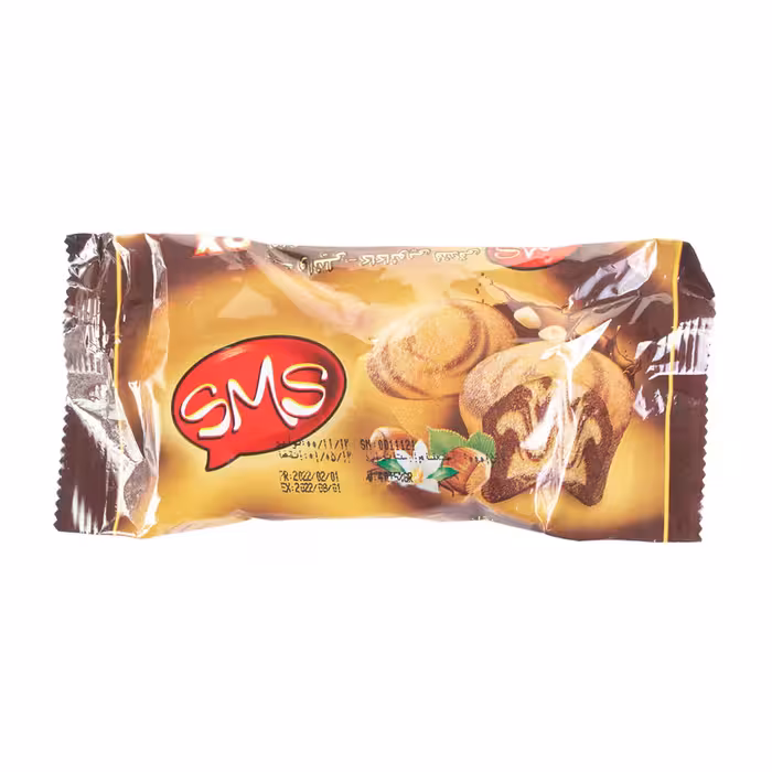 کیک دوقلو کاکائویی فندقی اس ام اس 40 گرمی