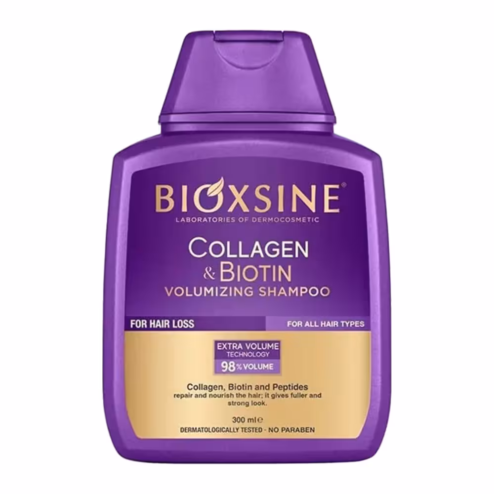 شامپو بیوتین و کلاژن بیوکسین ( BIOXCIN – Biotin & Collagen Shampoo )