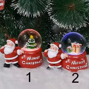 گوی شیشه ای چراغ دار کریسمس