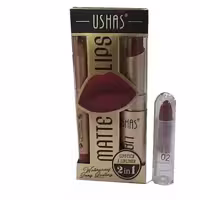رژ لب جامد و مداد لب یوشاس شماره 02 USHAS