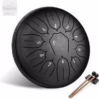 تانگ درام Tongue Drum سایز 6 اینچ 11 نت رنگ مشکی