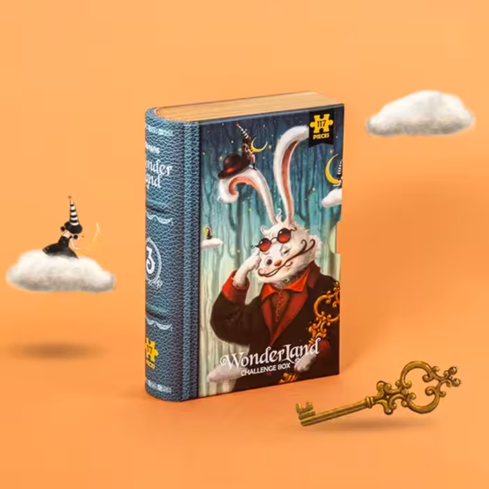 پازل کودک KID FANS مدل خرگوش Wonder Land RABBIT کد KS2429