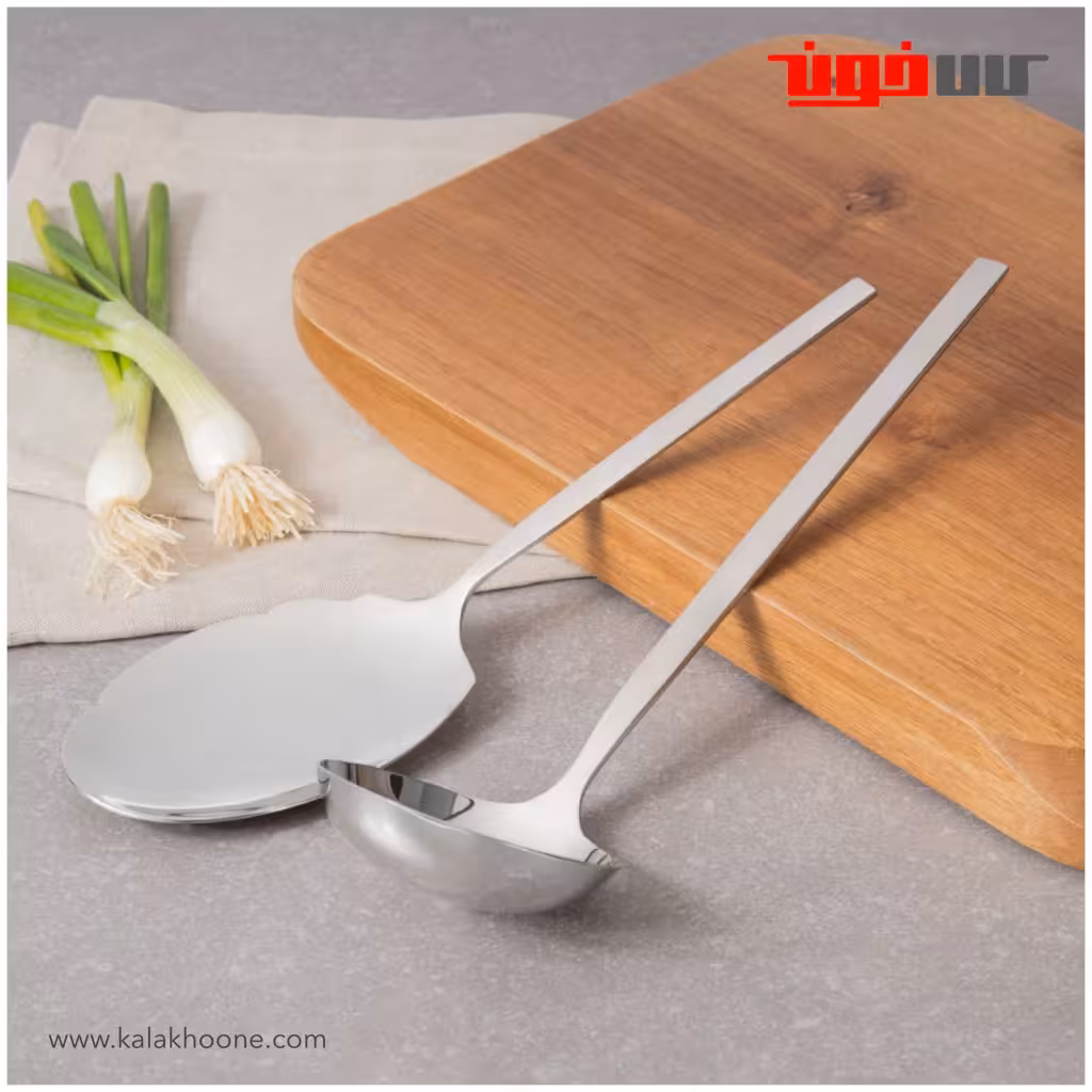 ست کفگیر و ملاقه استیل بنتاتی