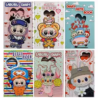 خرید دفتر خاطرات قفل دار طرح لبوبو LABUBU