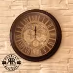 ثانیه سازان ژینوس  ساعت دیواری فلزی  طرح کره زمین NO ORDER 2029