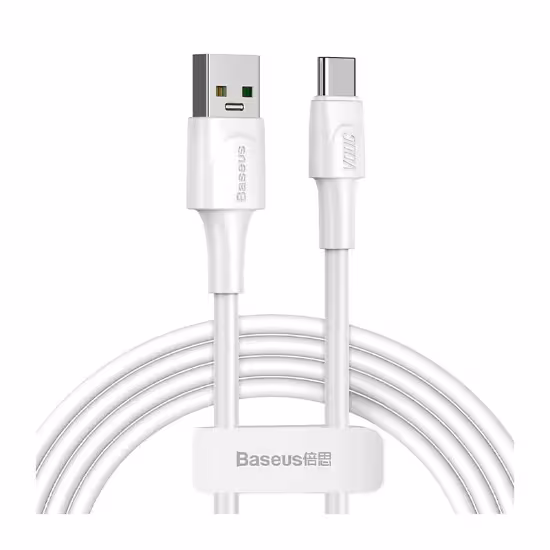 کابل 2 متری  USB به Type-C بیسوس مدل Baseus White Series CATSW-G