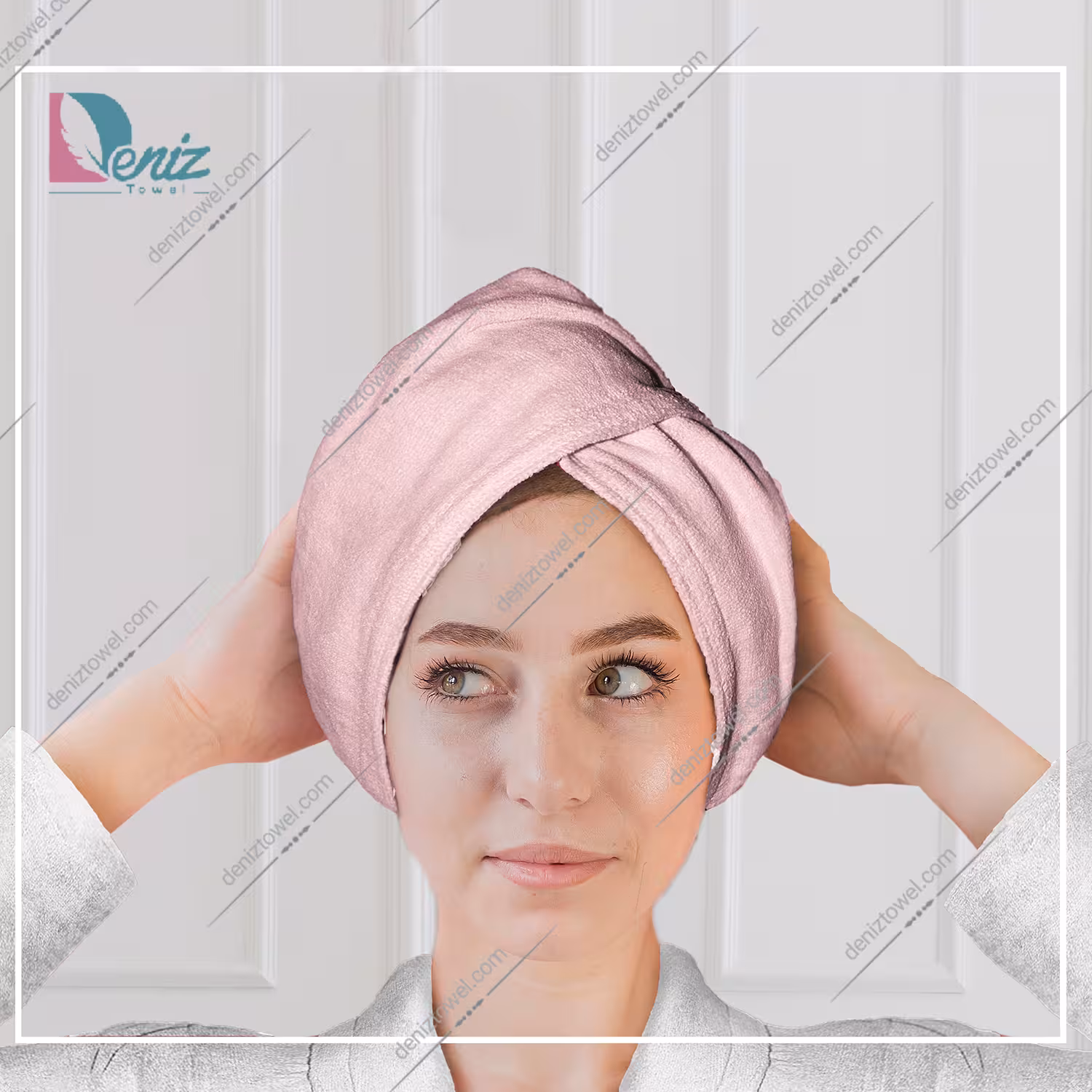 حوله سر طرح ساده مدل کلاه پیچ رنگ کالباسی