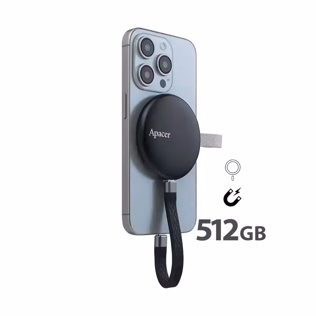 هارد اکسترنال 512 گیگابایت مگ سیف مگنتی اپیسر Apacer SSD 512GB AS725