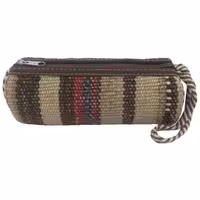 جامدادی گلیم دستباف  کد JAMEDGLI3  نفیس  زیپ قوی  رنگ کرم روشن قهوه ای