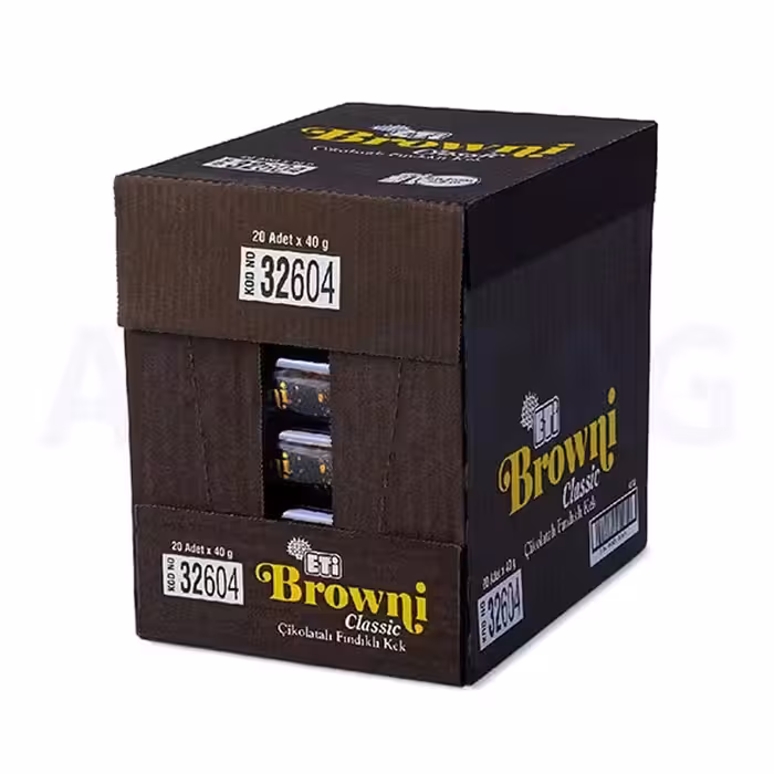 کیک کلاسیک فندقی براونی اتی بسته 20 عددی