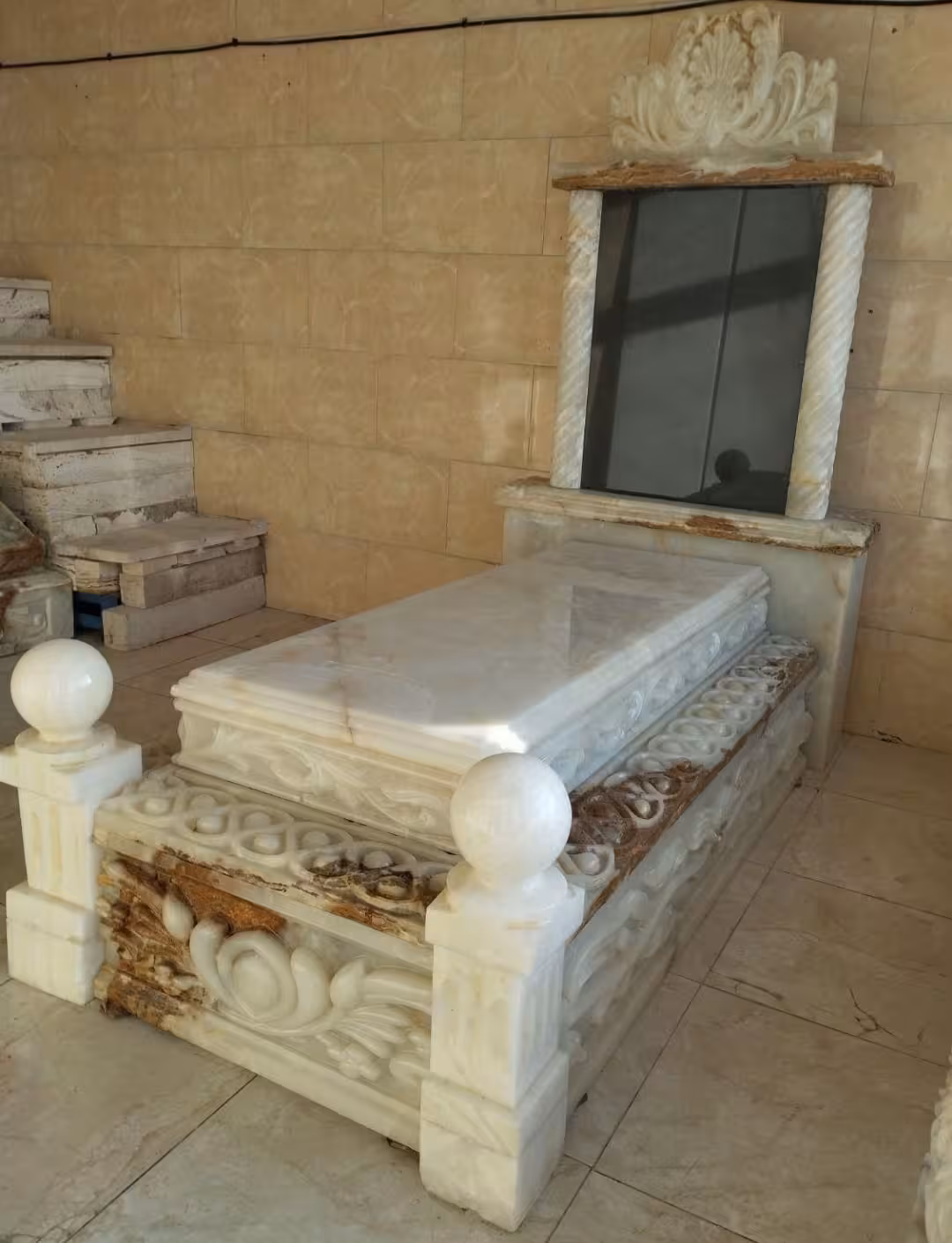 سنگ مزار مرمر کد12