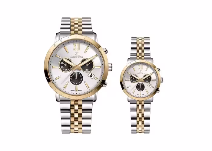 ساعت مچی ست آلبرت ترایس کد AT20309-01HM و AT20310-11HM