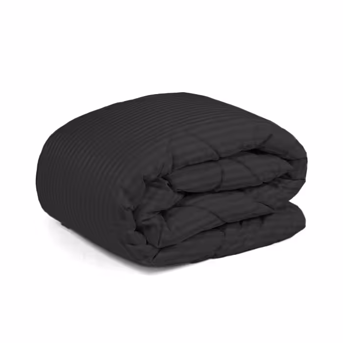 لحاف چیداری مدل هتلی یک نفره رنگ مشکی