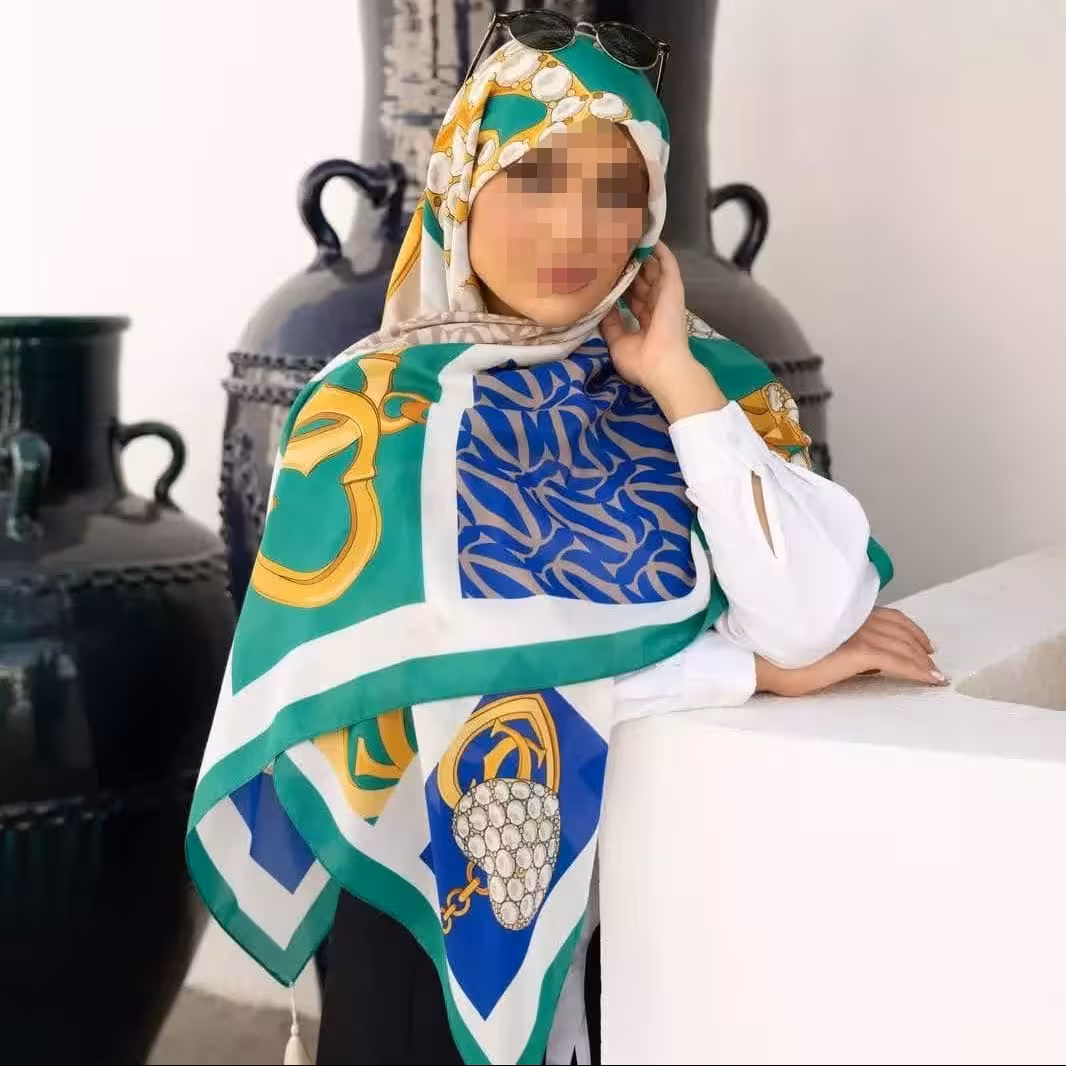 روسری وال ترک نخی دیجیتال (کد 04) ارسال رایگان