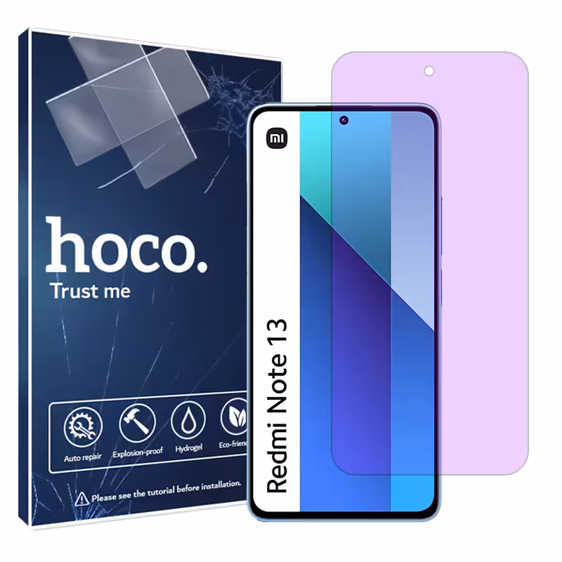 گلس شیائومی Redmi Note 13 4G مدل هیدروژلی آنتی پرپل برند هوکو کد S