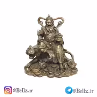 مجسمه  پادشاه روی ببر  برنزی