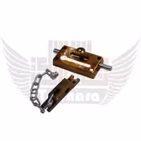قفل شب بند زنجیر دار رنگ مسی RITMA LUX LOCK