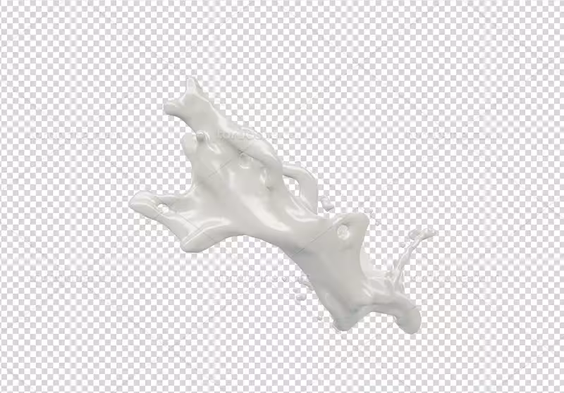 عکس اسپلش شیر تازه PNG | گرافیک با طعم تربچه