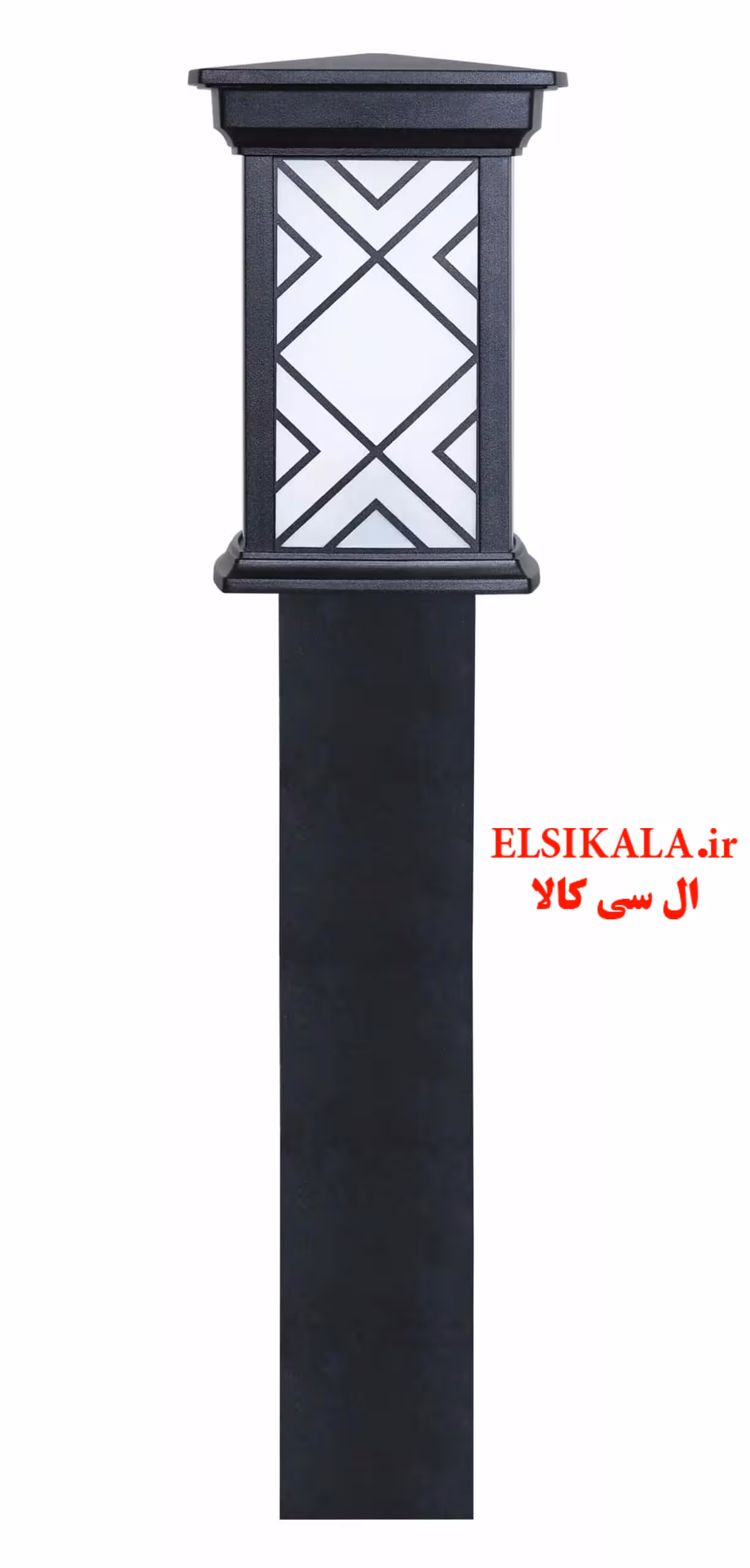 چراغ چمنی 80 سانت درتا طرحدار آلمینیوم دایکاست