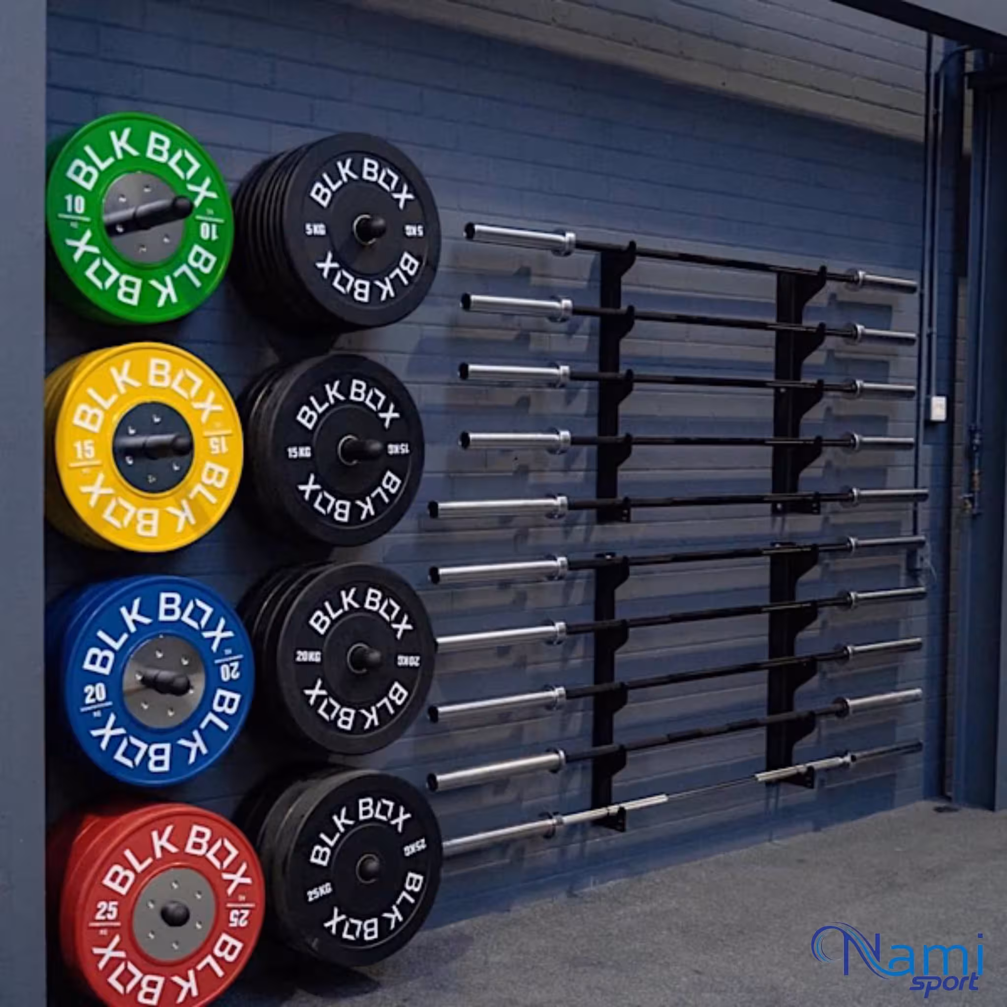 رک هالتر دیواری 5 عدد wall barbell racks NS6017