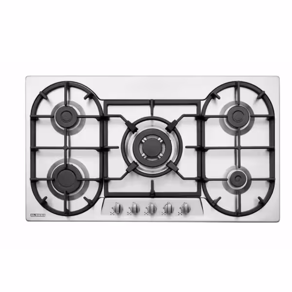 اجاق گاز رومیزی پنج شعله مدل S-5955 استیل البرز