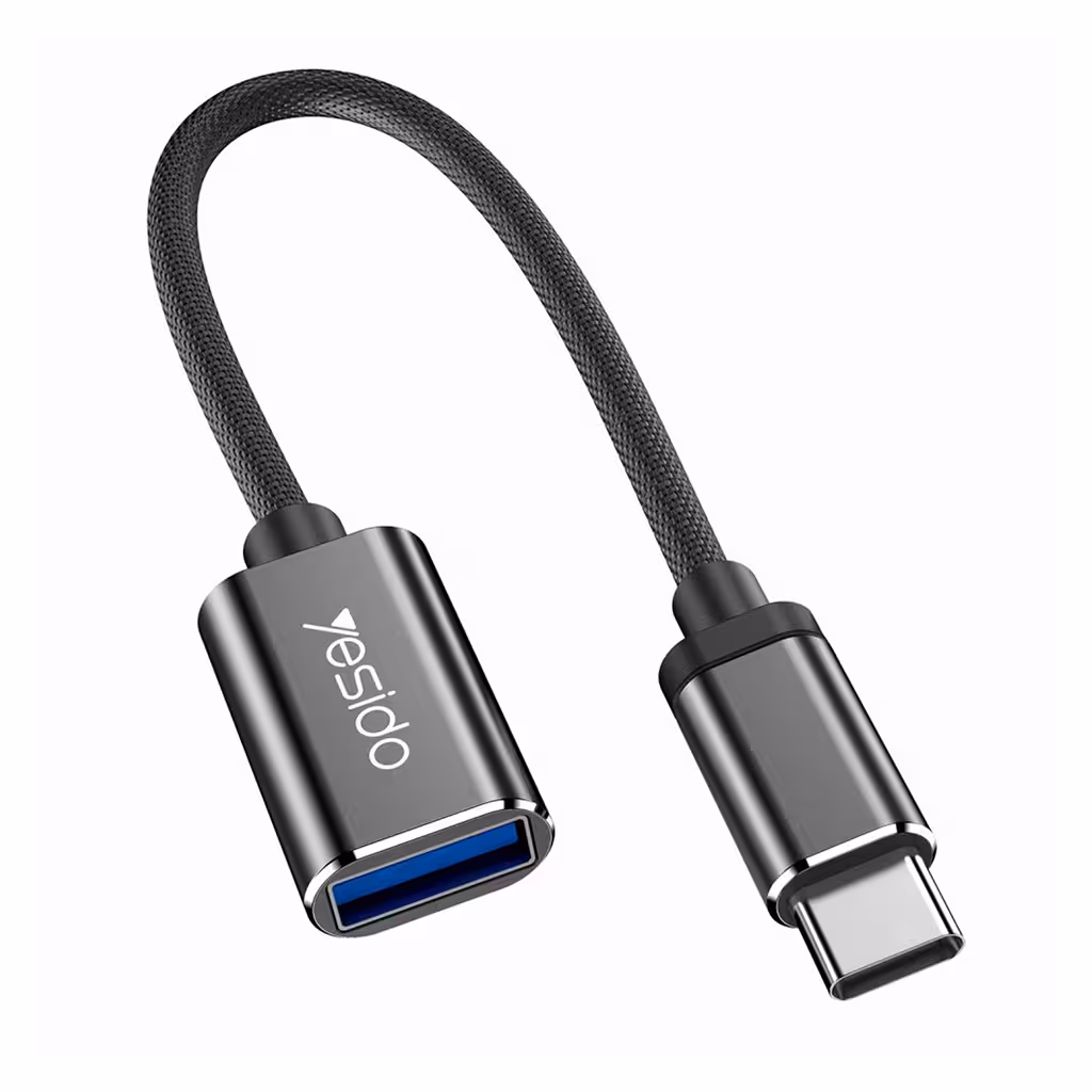 تبدیل اوتی‌جی USB به تایپ‌سی یسیدو مدل GS01 با کابل 10 سانتی