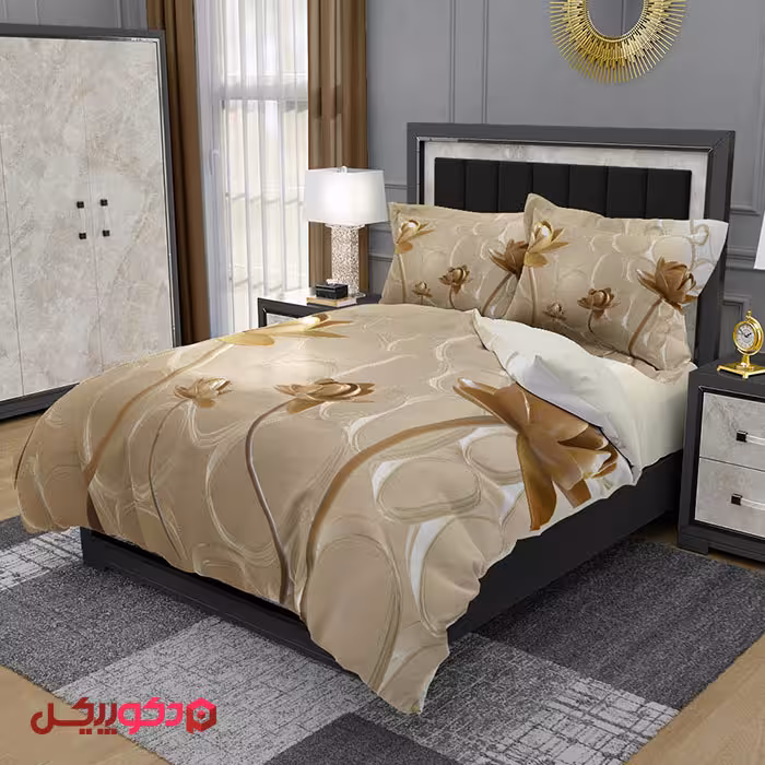 روتختی سه بعدی گل طلائی B32