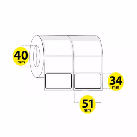 لیبل برچسب کاغذی51×34