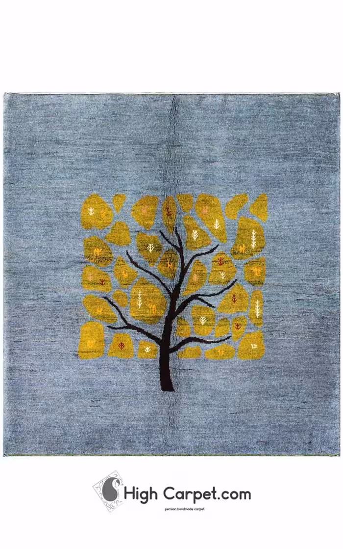 گبه دستباف مربع شیراز کد 034286