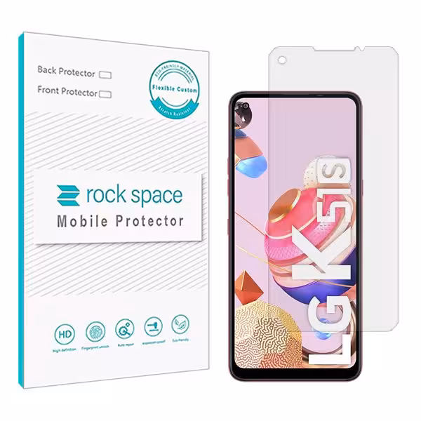 گلس ال جی (LG) K51S مدل نانو هیدروژل شفاف برند راک اسپیس کد S