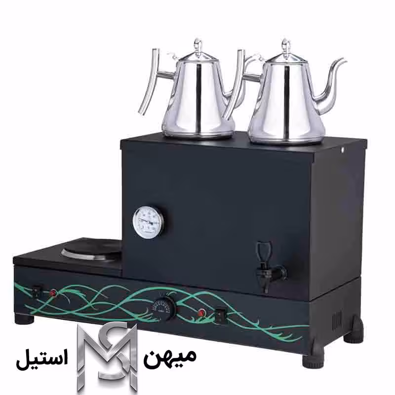سماور صنعتی 28 لیتری برقی مشکی هیتردار مدل TB-SH2